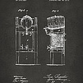 1876 Beer Keg Cooler Patent Artwork - Gray by Nikki Marie Smith