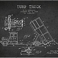 Dump Truck patent drawing from 1934 by Aged Pixel