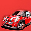 Mini Cooper S red by Etienne Carignan