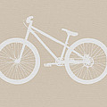 Bicycle Brown Poster by Naxart Studio