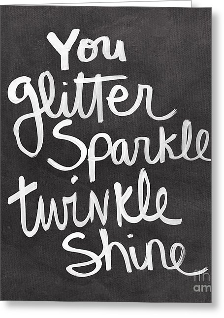 Glitter Sparkle Twinkle Greeting Card