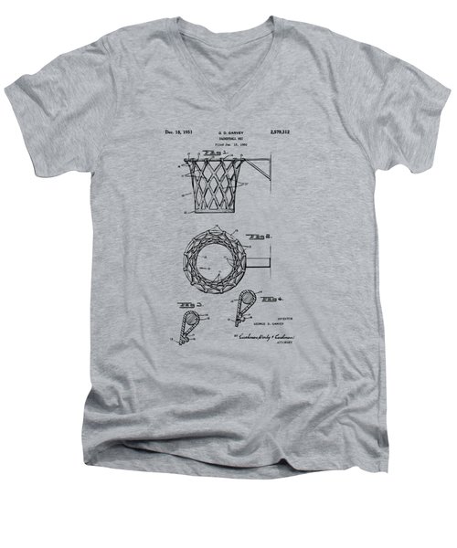 1951 Basketball Net Patent Artwork - Vintage Men's V-Neck T-Shirt