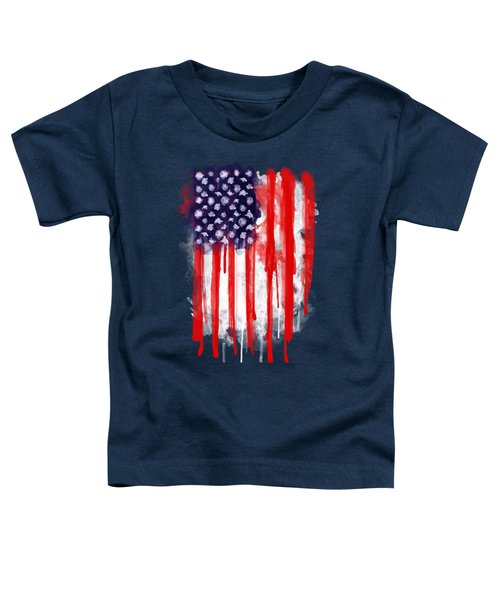 American Spatter Flag Toddler T-Shirt