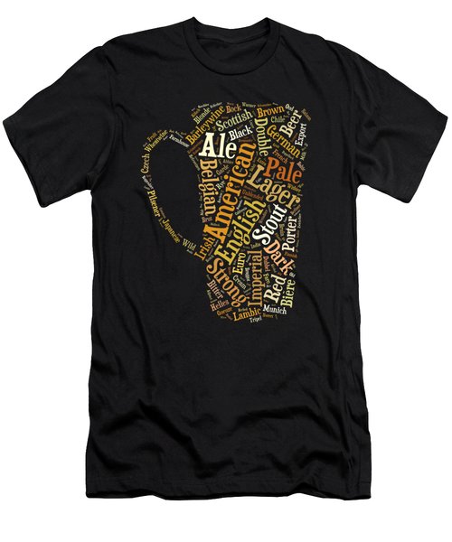 Beer Men's V-Neck T-Shirt featuring the digital art Beer Lovers Tee by Edward Fielding
