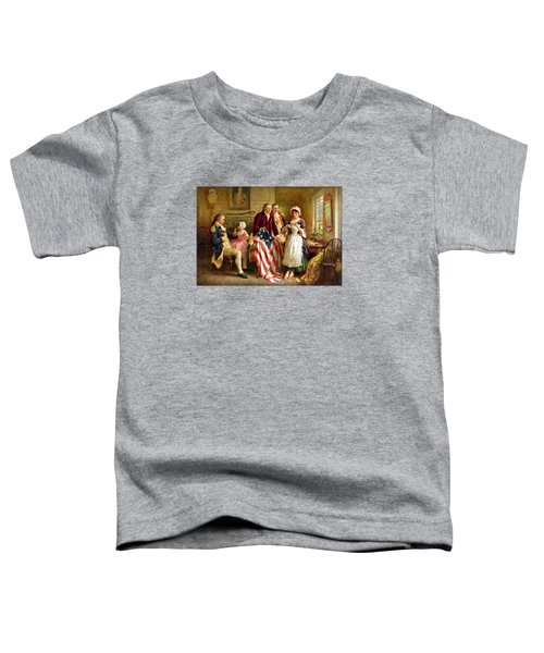 Betsy Ross And General George Washington Toddler T-Shirt