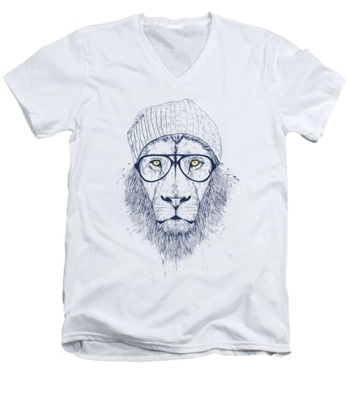 Cool Lion Men's V-Neck T-Shirt