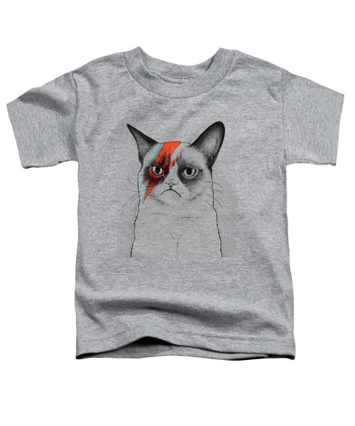 Grumpy Cat As David Bowie Toddler T-Shirt
