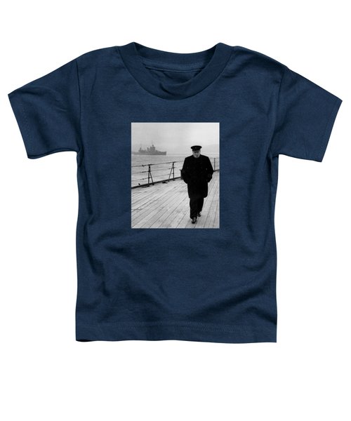 Winston Churchill At Sea Toddler T-Shirt