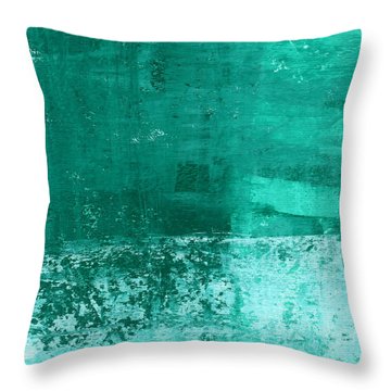 Soothing Sea - Abstract Painting Throw Pillow