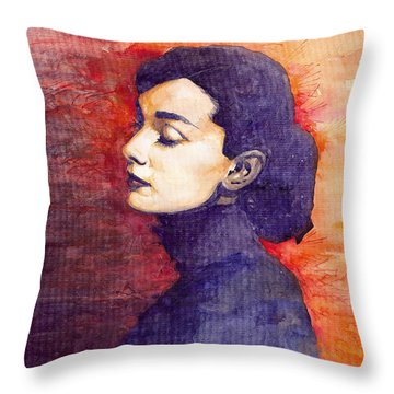 Audrey Hepburn 1 Throw Pillow