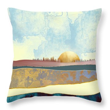 Abstract Landscape Throw Pillows
