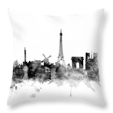 Paris Skyline Throw Pillows
