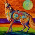 Moon Talk - Coyote by Marion Rose