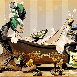 bath time with otto by Brian Kesinger