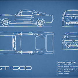 Shelby Mustang GT500 Blueprint by Mark Rogan