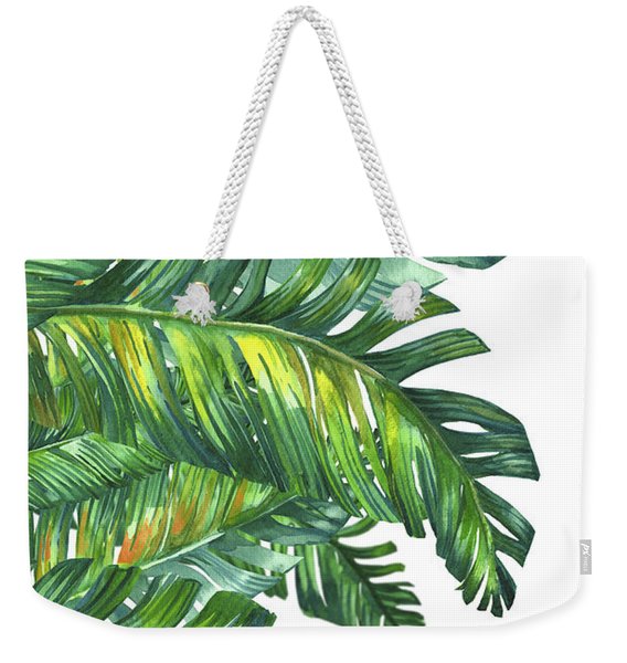 Green Tropic  Weekender Tote Bag