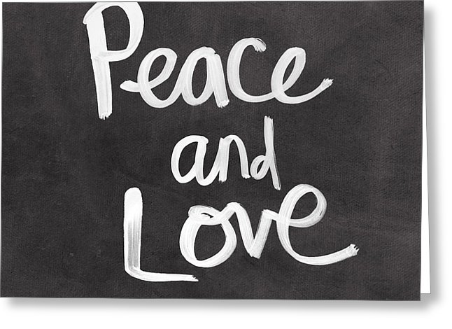 Peace And Love Greeting Card