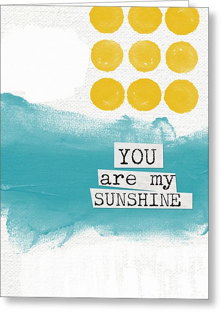 You Are My Sunshine- Abstract Mod Art Greeting Card