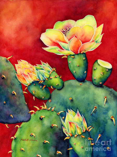 University Wall Art - Painting - Desert Bloom by Hailey E Herrera