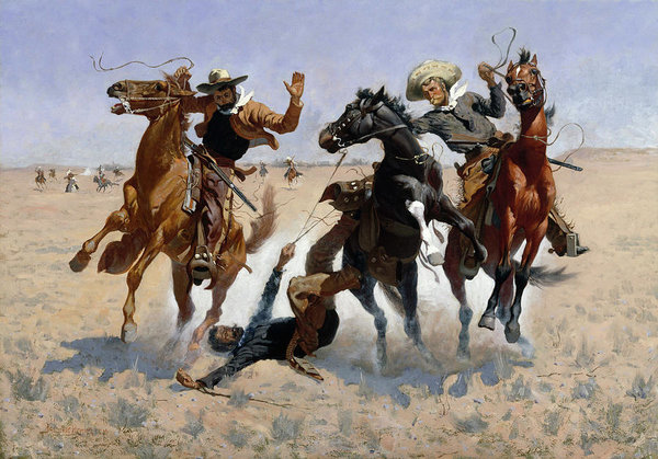 University Wall Art - Painting - Aiding A Comrade by Frederic Remington