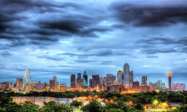 University Wall Art - Photograph - Dallas Skyline by Shawn Everhart