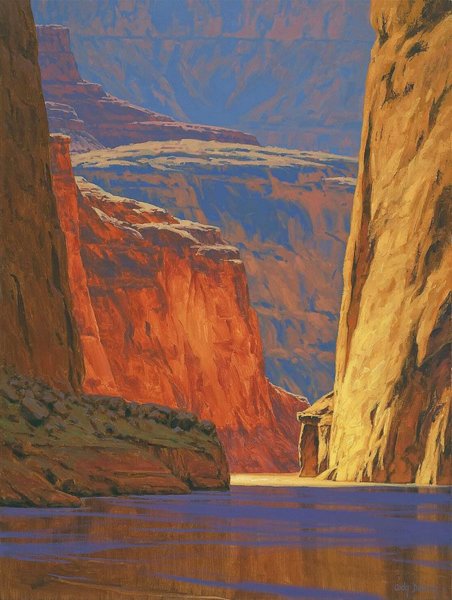 University Wall Art - Painting - Deep In The Canyon by Cody DeLong