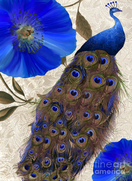 Peacock Wall Art - Painting - Plumage by Mindy Sommers