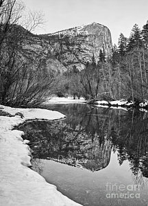 Wall Art - Photograph - Black And White Mirror - View Of Mirror Lake In Yosemite National Park. by Jamie Pham