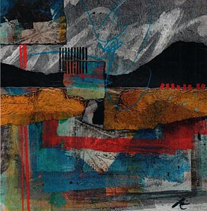 Abstract Landscape Wall Art - Mixed Media - Bold Start by Laura  Lein-Svencner