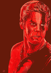 Wall Art - Drawing - Dexter by Giuseppe Cristiano