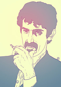 Wall Art - Drawing - Frank Zappa by Giuseppe Cristiano