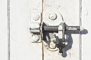 Wall Art - Photograph - Gate Lock by Tom Gowanlock