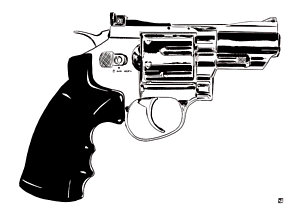 Wall Art - Drawing - Gun Number 27 by Giuseppe Cristiano