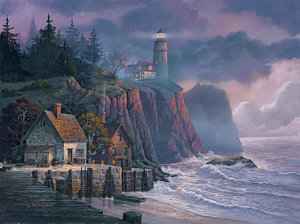 Painting - Harbor Light Hideaway by Michael Humphries