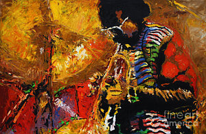 Wall Art - Painting - Jazz Miles Davis 3 by Yuriy Shevchuk