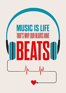 Wall Art - Digital Art - Music- Life Quotes Poster by Lab No 4 - The Quotography Department