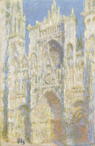 Impressionism Wall Art - Painting - Rouen Cathedral West Facade by Claude Monet