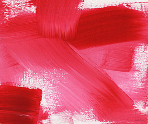 Wall Art - Painting - Rouge 2- Horizontal Abstract Painting by Linda Woods