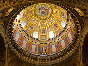 Wall Art - Photograph - St. Stephen's Basilica Ceiling by Dave Bowman