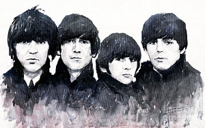 Wall Art - Painting - The Beatles by Yuriy Shevchuk