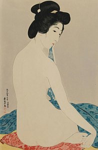Wall Art - Painting - Woman After A Bath Taisho Era by Goyo Hashiguchi