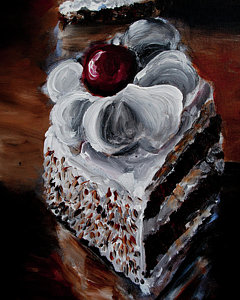 Wall Art - Painting - Cake 07 by Nik Helbig