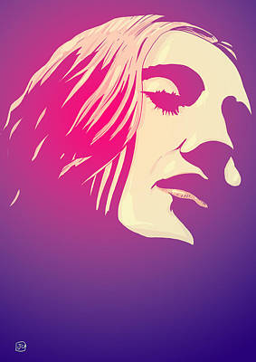 Wall Art - Drawing - Lady In The Light by Giuseppe Cristiano
