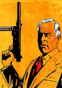 Wall Art - Drawing - Lee Marvin by Giuseppe Cristiano