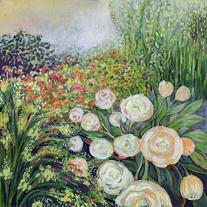 Impressionism Wall Art - Painting - A Garden Romance by Jennifer Lommers