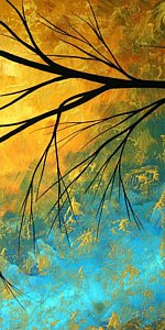 Abstract Landscape Wall Art - Painting - Abstract Landscape Art Passing Beauty 2 Of 5 by Megan Duncanson