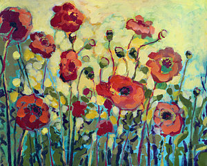 Florals Wall Art - Painting - Anitas Poppies by Jennifer Lommers