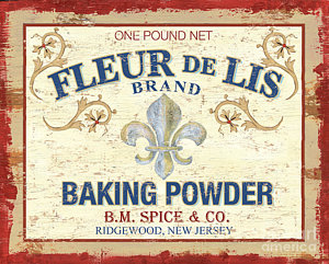 Wall Art - Painting - Baking Powder Fleur De Lis by Debbie DeWitt