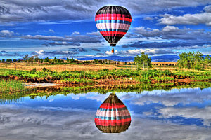 Wall Art - Photograph - Balloon Reflections by Scott Mahon
