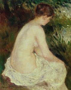 Wall Art - Painting - Bather by Pierre Auguste Renoir